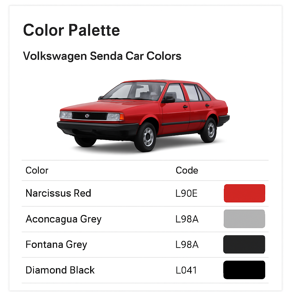 Colores VW Senda